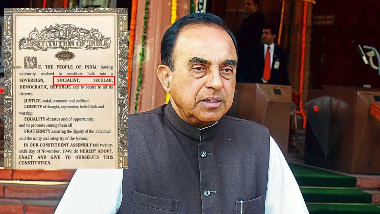 Supreme Court to hear Subramanian Swamy’s plea to delete ‘secular’ and ‘socialist’  from the preamble of constitution in April
