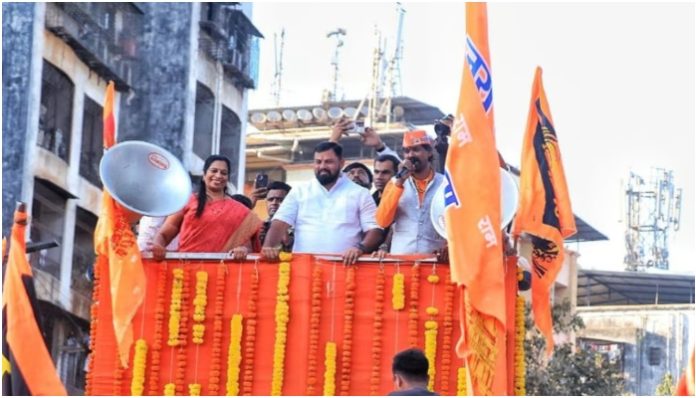 Telangana BJP MLA Raja Singh holds Mira Road rally amid heavy police presence