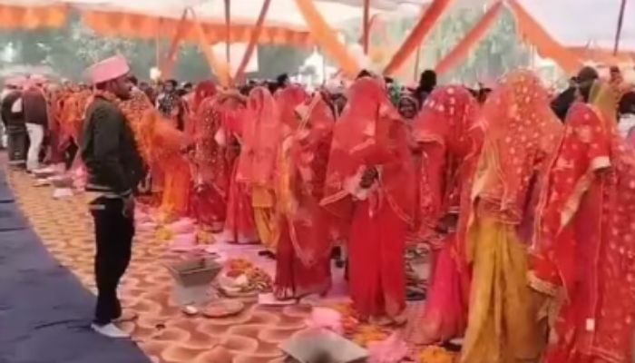 Uttar Pradesh: 15 persons including two govt officials arrested in mass marriage fraud; visuals of brides garlanding themselves had gone viral