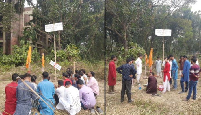 Bangladeshi university denies temple space to Hindu students for 11 years, tries to demolish foundation stone of temporary Hindu Mandir: What happened