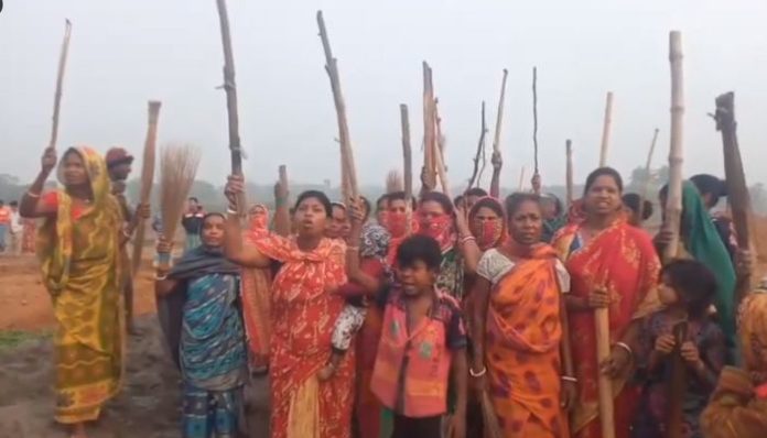 Sandeshkhali 2.0: Women take to streets in Howrah’s Panchla over illegal land grab by TMC leader Sheikh Khalil Ahmed