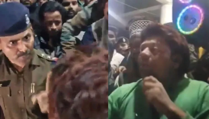 Real story of viral video where cop confronted Muslim mob giving beheading threats: How a small fight between Hindu customers and Muslim tailor escalated in Damoh