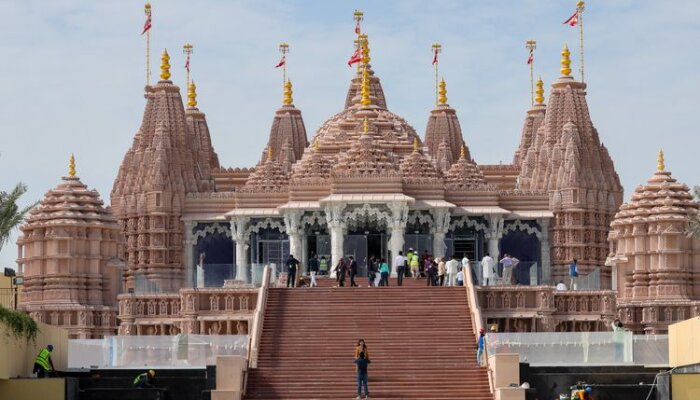 Stunning visuals of the UAE’s first BAPS Hindu Mandir in Abu Dhabi, to be inaugurated by PM Modi, emerge online: Watch
