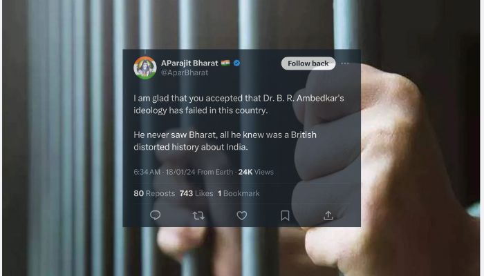 Maharashtra: Post on X lands user ‘Aparajit Bharat’ behind bars, booked under SC/ST Act, remanded to 3-day police custody​