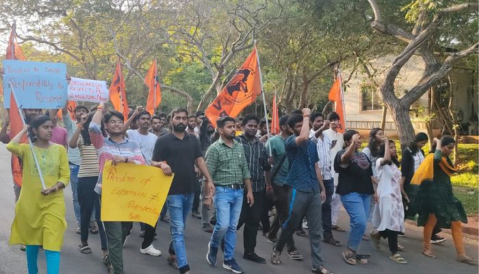 Sita offers beef to Ravana, dances with him: Play insulting Hindu deities staged at Pondicherry University, ABVP launches protest