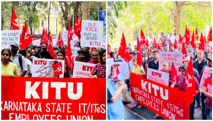 KITU protests before labour commission office