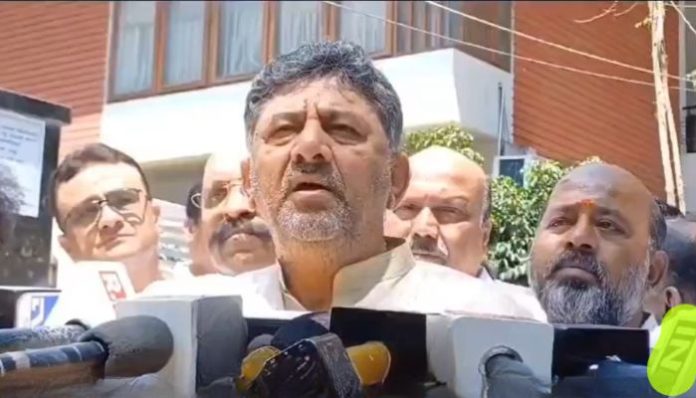 DK Shivakumar talking about water crisis of Bangalore