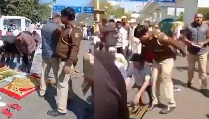 Delhi: As support pours in for police officer Manoj Tomar, watch full video where Namazis had refused to listen to multiple warnings before they were ‘kicked’