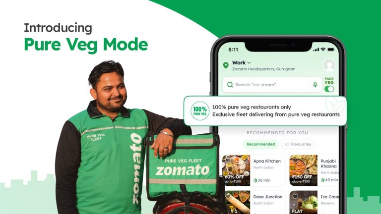 Zomato brings ‘Pure Veg Mode’, and ‘Pure Veg Fleet’ for vegetarians who do not like mix-ups: CEO Deepinder Goyal announces