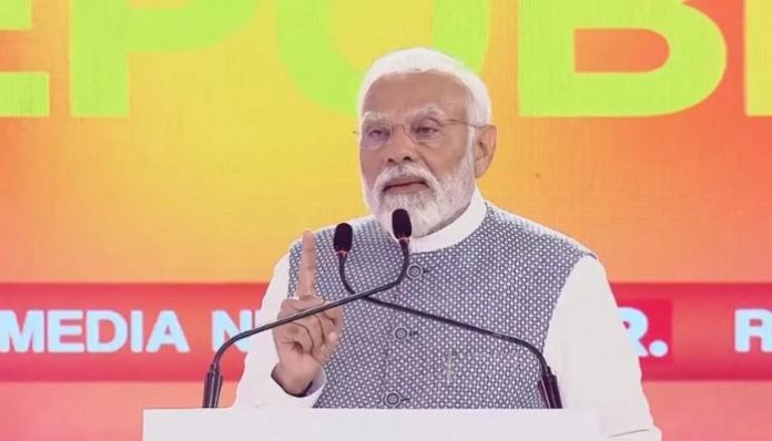 PM Modi addressing the Republic Summit 2024