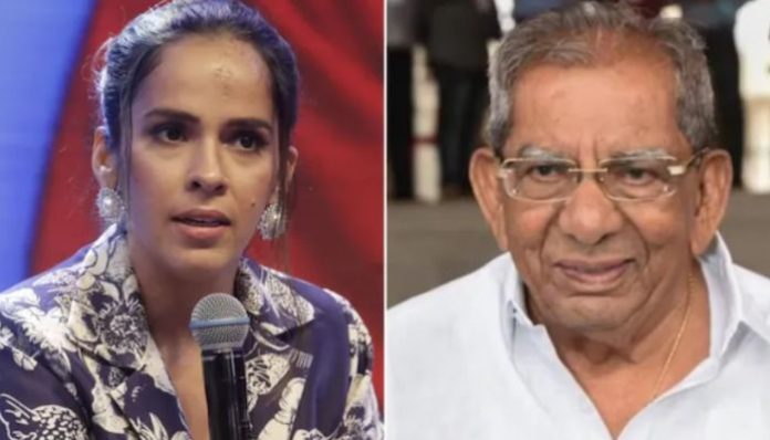 Saina Nehwal slammed Congress leader Shamanur Shivshankarappa