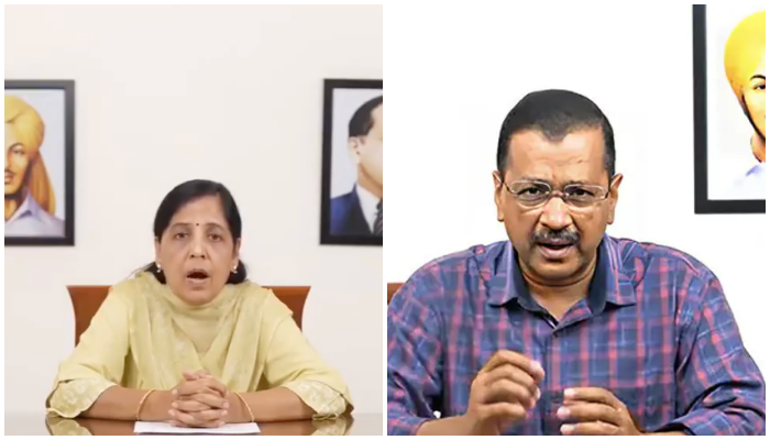 ‘Kejriwal’s body is in custody, but soul is free, close your eyes and feel him’: Scam-accused Delhi CM’s wife makes bizarre claims