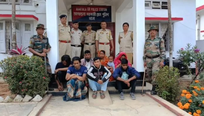 7 Bangladeshi nationals arrested at Agartala Railway station for illegally entering into India