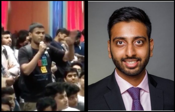Students cheer Dhruva Goyal's humility and commitment as he responds to students complain at Thakur College even as opposition uses edited clip to target him