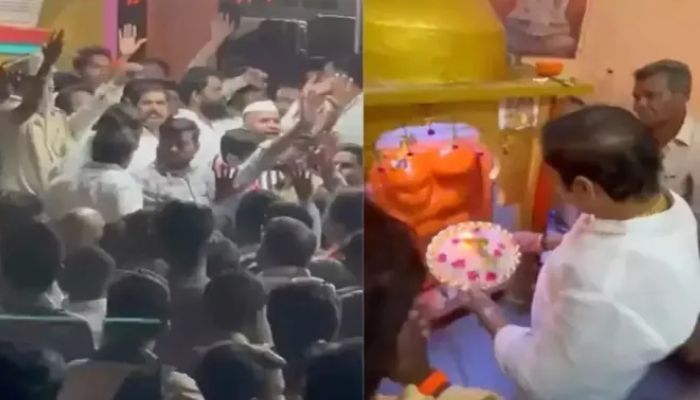 Maharashtra: Muslim mob attacks Hindus warning them not to perform Aarti at a Hanuman Mandir during Ramazan month, Hindus perform Maha Aarti in protest