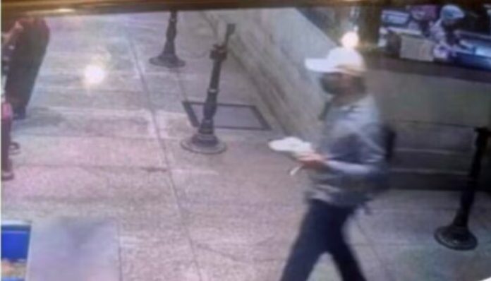 A CCTV image of the suspect.