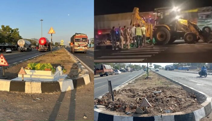 Maharashtra: Illegal mazar built on national highway demolished after BJP MLA Nitish Rane raises the issue of encroachment in state assembly