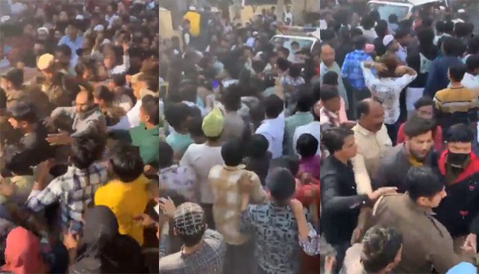 Delhi police dismissed viral video saying named SI was not present at the scene