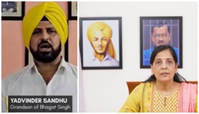 ‘Keep the politics to yourself’: Bhagat Singh’s grandson tears into AAP for latest video with fake image of ‘jailed Kejriwal’ alongside freedom fighters