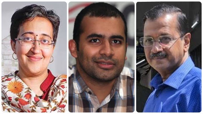 Vijay Nair Atishi Marlena Arvind Kejriwal