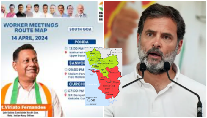 South Goa Congress candidate fans claims Rahul Gandhi agreed when he said 'Indian constitution was forced upon Goa'