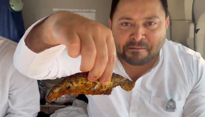 ‘IQ test’: Tejashwi Yadav gives bizarre explanation after BJP hounds him for posting fish-eating video during Navratri fasting
