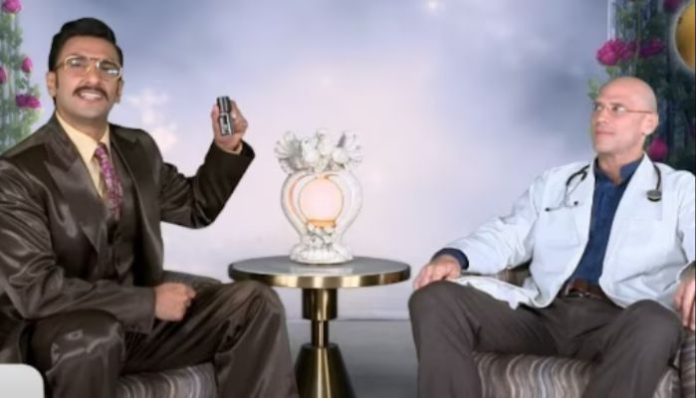 Ranveer Singh reunites with Johnny Sins in a parody ad of 1990s teleshopping ads, draws attention to Men's Sexual health