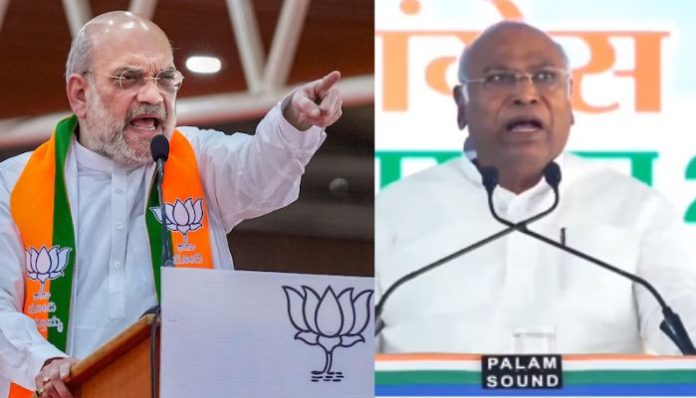 Union Home Minister Amit Shah slams Congress President Mallikarjun Kharge for his 'Rajasthan ka Kashmir se kya waasta' remark
