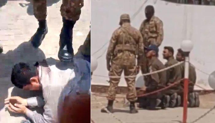 Pakistani Army storms into Police station on Eid, thrashes and humiliates Police personnel, makes them kneel amidst dramatic scenes in Punjab province