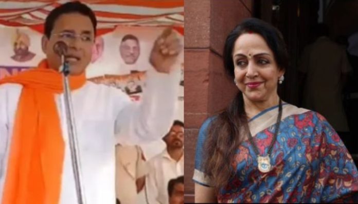 Election Commission of India bars Congress leader Randeep Surjewala from campaigining for 2 days for making sexiest attack against BJP MP Hema Malini