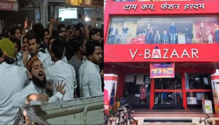 UP: Muslim mob turns violent after claiming print on doormat resembles ‘Kaaba’, does stone pelting and sloganeering in Balrampur shopping mart