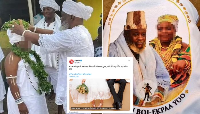 AajTak publishes news of 63-year-old Ghanaian priest marrying 12 year-old-girl as ‘Pujari’, changes headline after netizens outrage