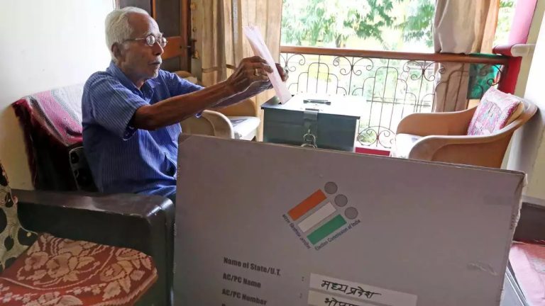 Agents of candidates allowed to accompany election official team: ECI clarifies after Congress alleged presence of BJP worker during home voting in Bengaluru