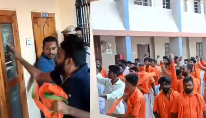 Telangana: Missionary school refuses entry to students observing Hanuman Deeksha for their saffron dress, protesting religious group vandalises the school, case filed against both sides