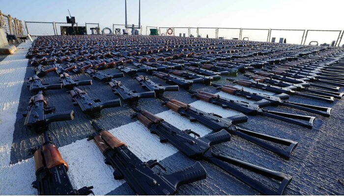 5,000 guns and 500,000 rounds of ammunition seized from ships sending Iranian weapons to Houthis transferred to Ukraine: US