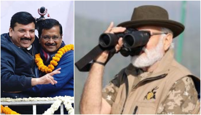 PM Modi keeps watching live CCTV footage of Arvind Kejriwal in Tihar Jail all day, claims AAP leader Sanjay Singh