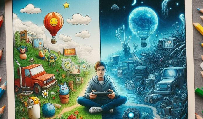 Impact on mental health by playing online games