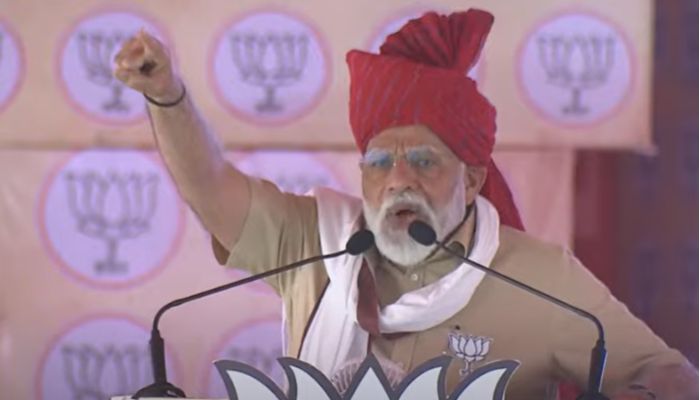 “Saugandh mujhe iss mitti ki..”: Hours after the Guardian report, PM Modi says in a rally, “Even our enemies know this is new India, ye ghar main ghus ke maarta hai”