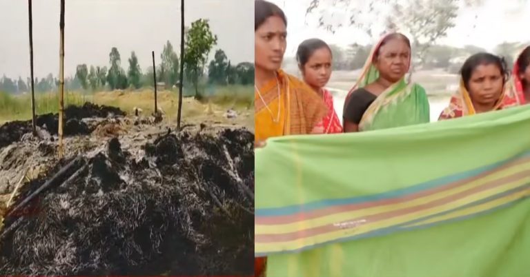 Sandeshkhali: BJP worker’s house burnt down allegedly by TMC workers, disaster relief sarees distributed among women with threats to kill if they don’t vote TMC