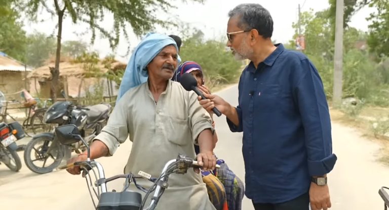 You are from Congress side: Amethi voter shows the mirror to YouTuber and alleged journalist Ajit Anjum