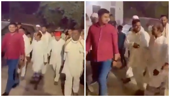 Samajwadi Party supporter raises ‘Pakistan Zindabad’ slogan during campaigning in Azamgarh, small children heard repeating after him, party calls it fake