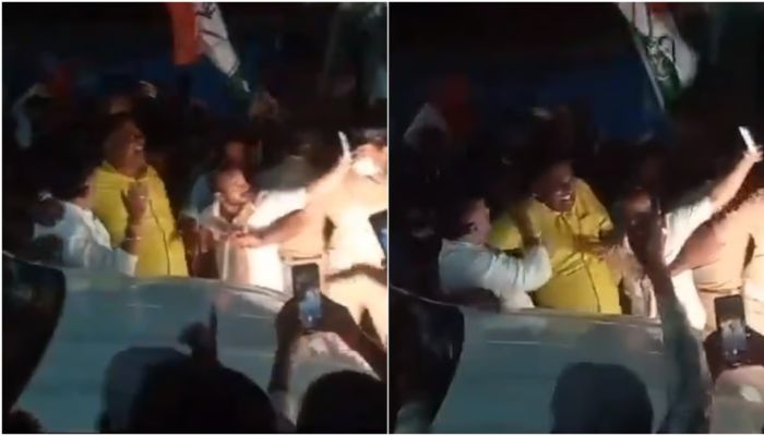 Karnataka Deputy CM DK Shivakumar slaps party worker for putting his hand around Shivakumar’s shoulder during campaigning, video goes viral