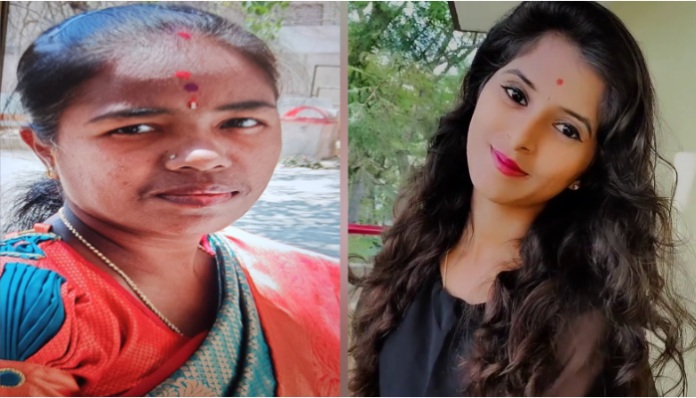Divya (R) and Monika (L).