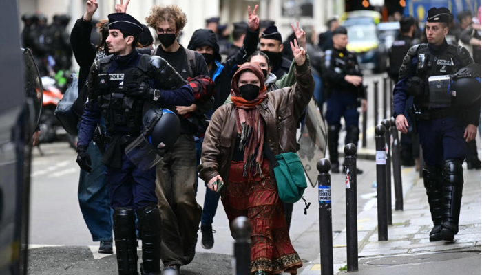 While American university succumbs to demands of pro-Palestine protestors, Sciences Po University in Paris rejects the demands and removes the occupiers