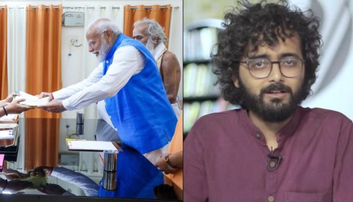 Former Newslaundry 'journalist' Meghnad misleads about PM Modi requiring 10 proposers for filing nominations