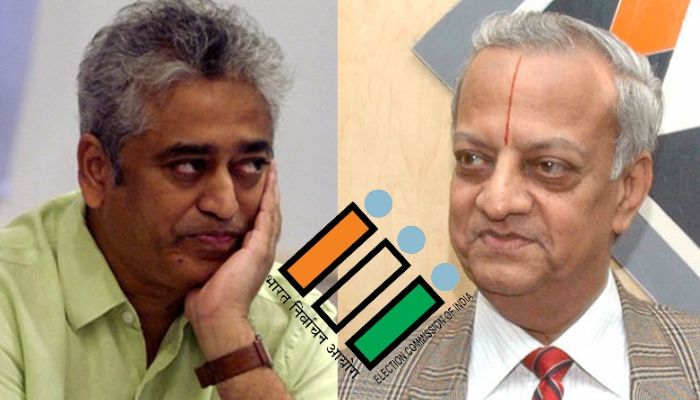 Rajdeep Sardesai continues his streak of being humiliated on live TV, this time by former CEC, ECI also dismisses the misleading claims about voter turnout data