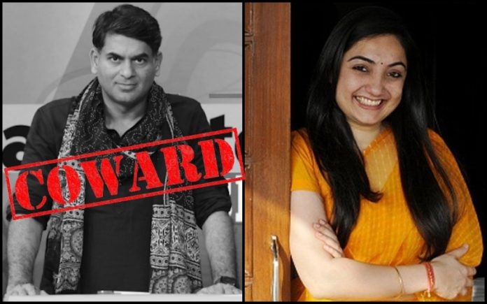 Saurabh Dwivedi of Lallantop lies about reaching out to Nupur Sharma, tries to hide his cowardice with a web of lies and usual chicanery
