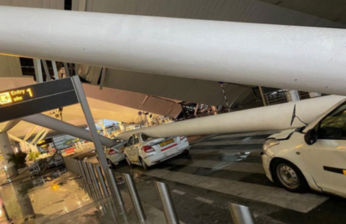 Delhi airport roof collapse: 4 injured