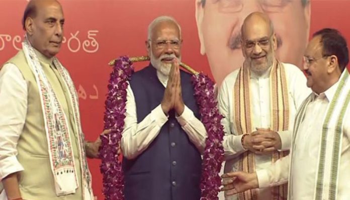 “BJP alone won more seats than I.N.D.I. alliance put together”: PM Modi says major decisions in third term is ‘Modi ki Guarantee’