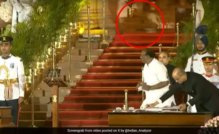Leopard, dog, alien or something else: Mystery animal strolling in Rashtrapati Bhavan during PM Modi’s swearing-in ceremony leaves netizens puzzled